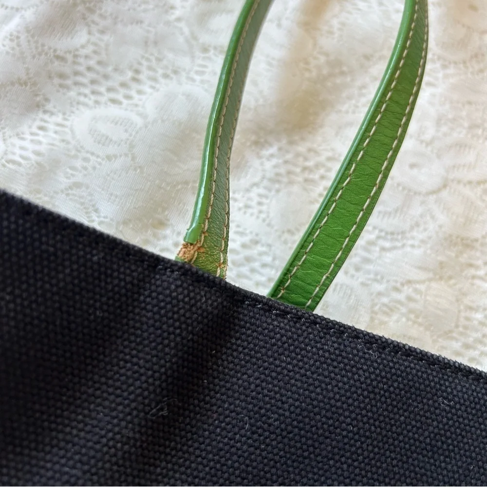 Kate spade black Green bag
